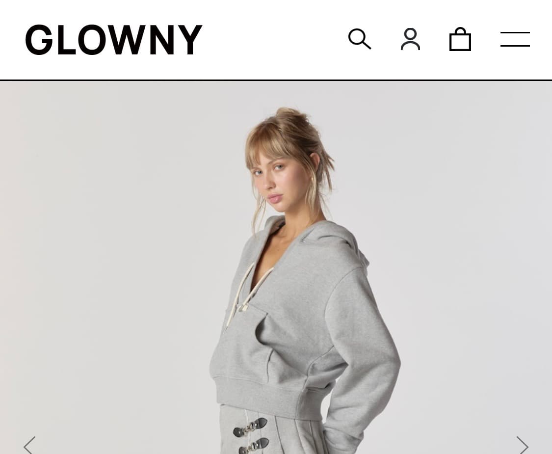 글로니 v컷 후디 (회색 s) 상품이미지2