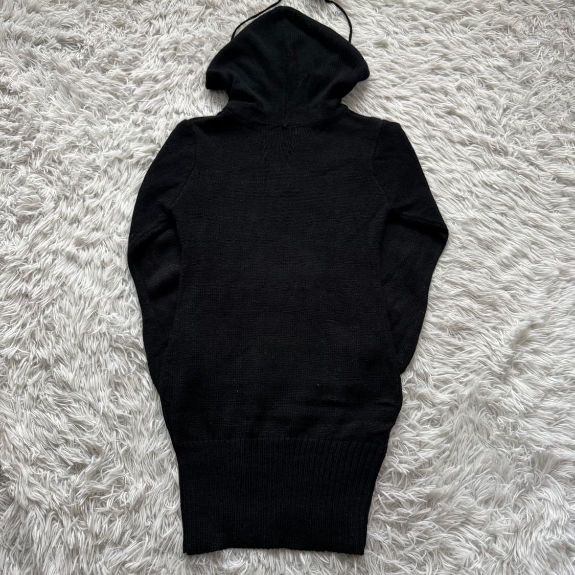 ANGEL LOVE 일본빈티지 니트 후드 원피스 방울 니트원피스 xs 상품이미지3