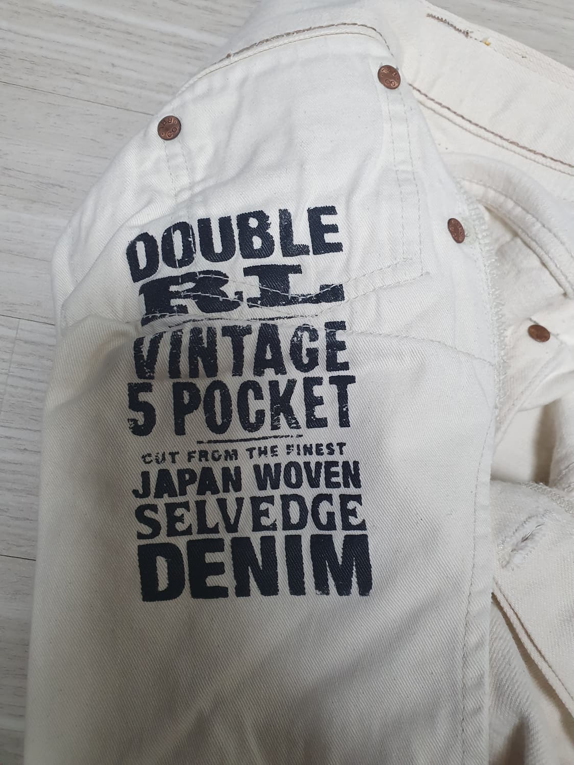 RRL 더블알엘 빈티지 파이브 포켓 에크루 33-34 택사이즈 36x32 상품이미지6