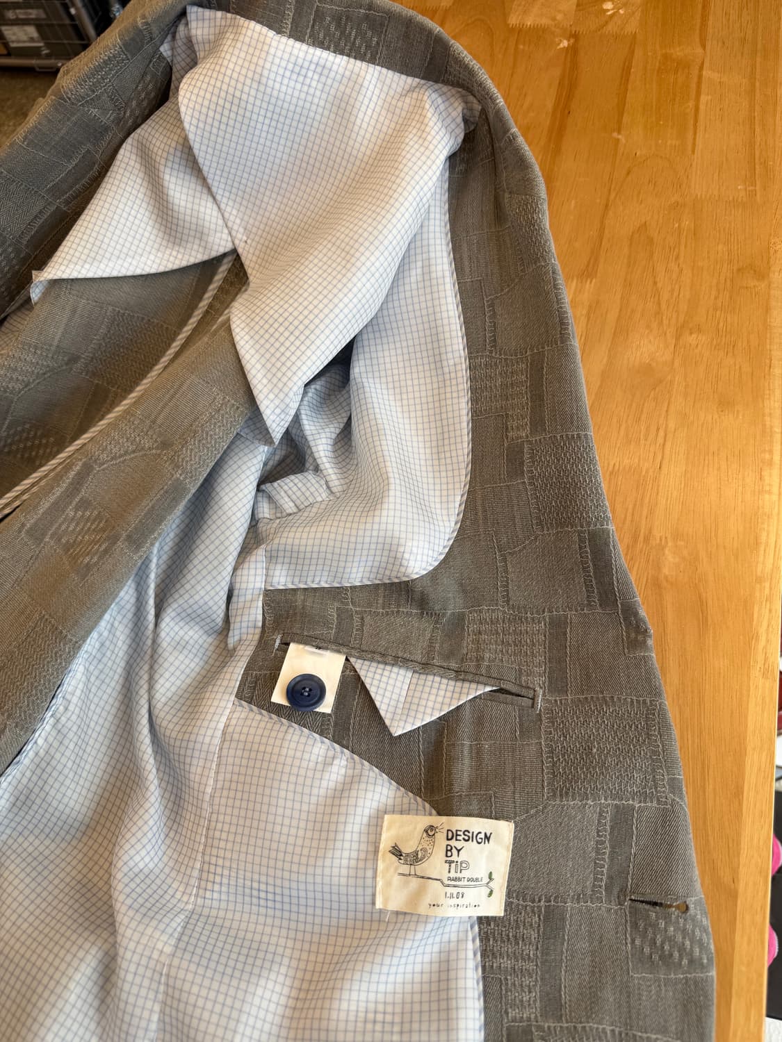 빈티지 패치워크 자켓 하프팬츠 셋업 상품이미지4