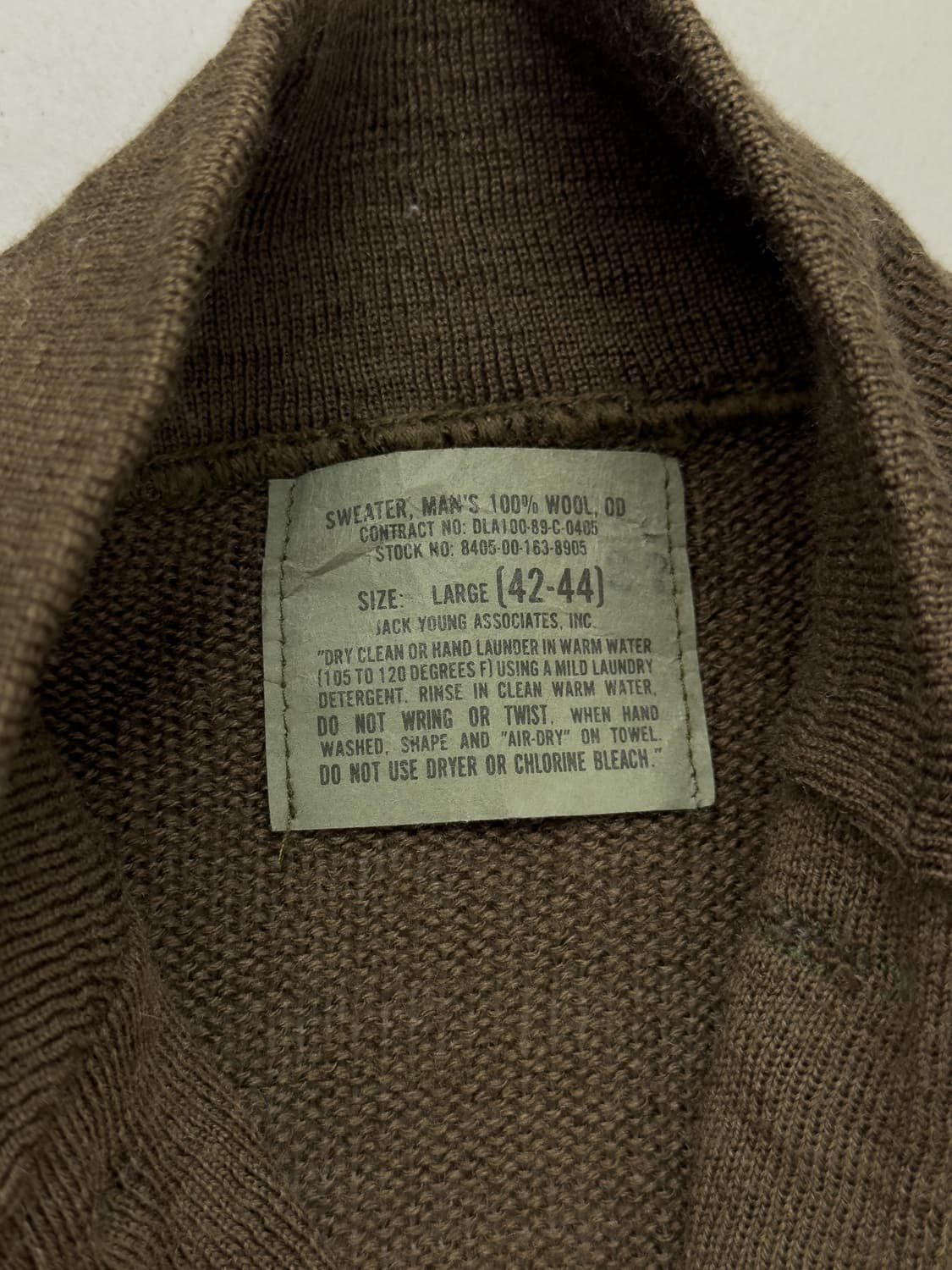 오리지널 US ARMY 울 스웨터 상품이미지4