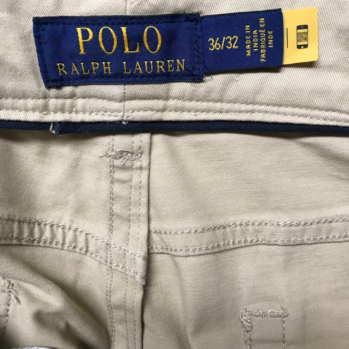 폴로 랄프로렌 QR 코튼 팬츠 베이지 36/32 상품이미지8