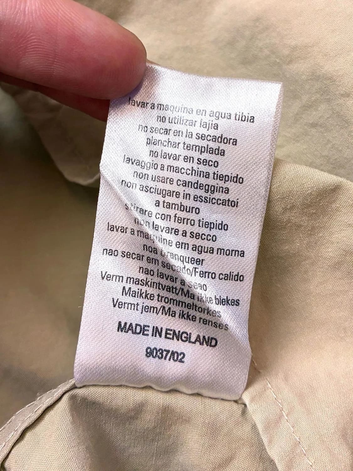 버버리 00s 옐로우베이지 기마 로고 셔츠 PN5290 상품이미지8