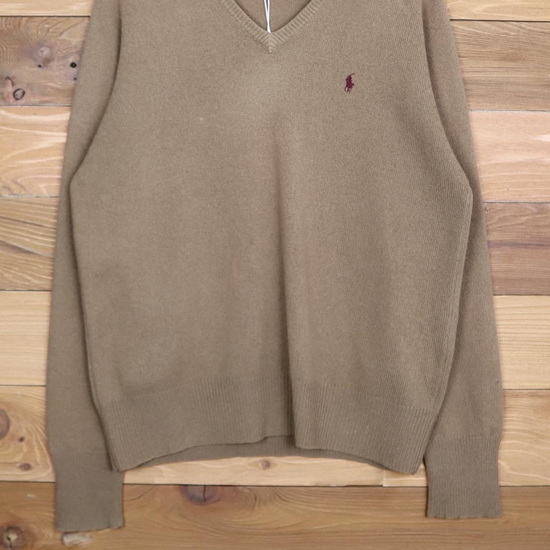 폴로 브이넥 램스울 니트   상품이미지3