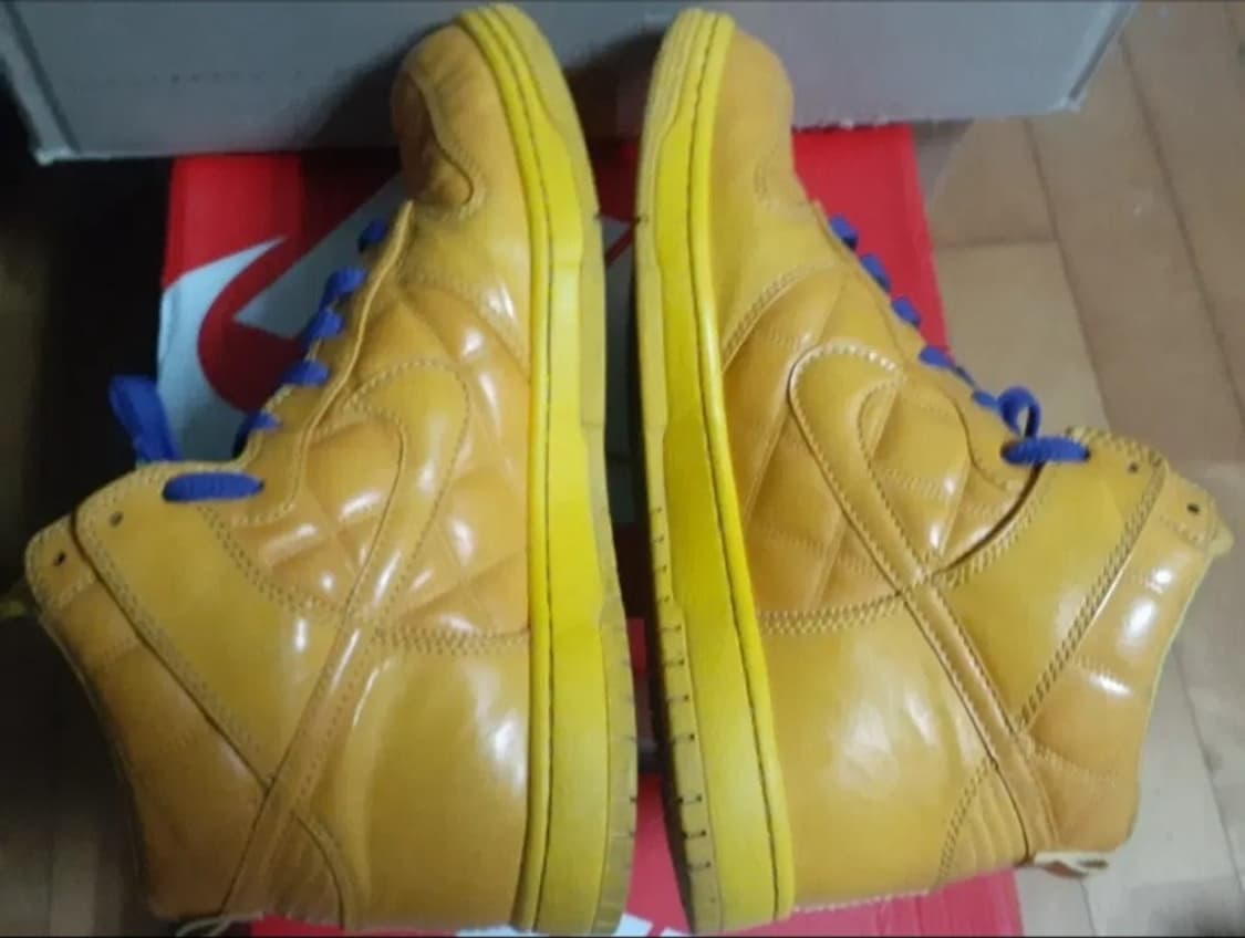 나이키 덩크 하이 슈프림 올림픽 옐로우 260 상품이미지6