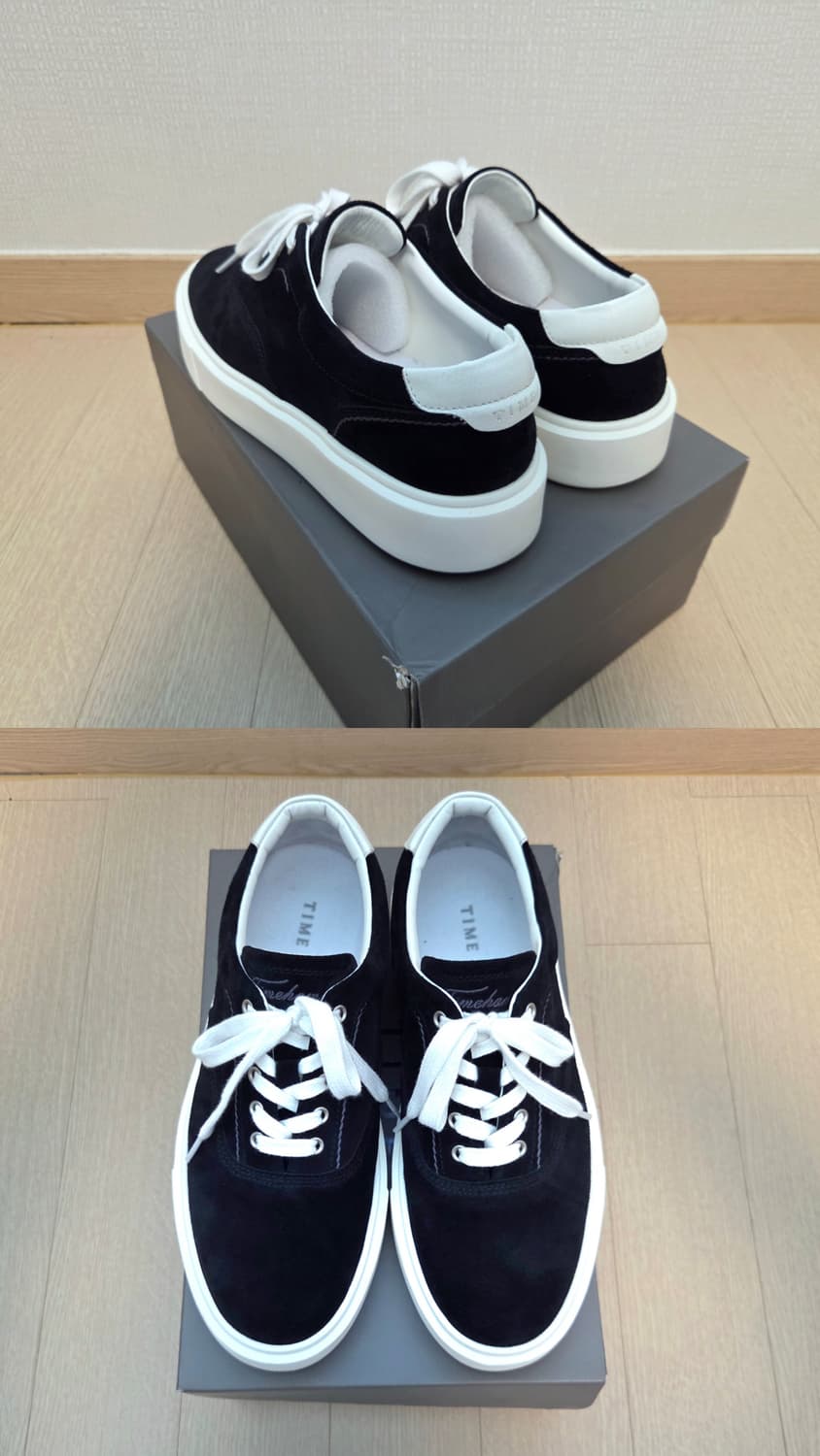 [정품] 타임옴므 25ss 스웨이드 자수 스니커즈 270 size 상품이미지3