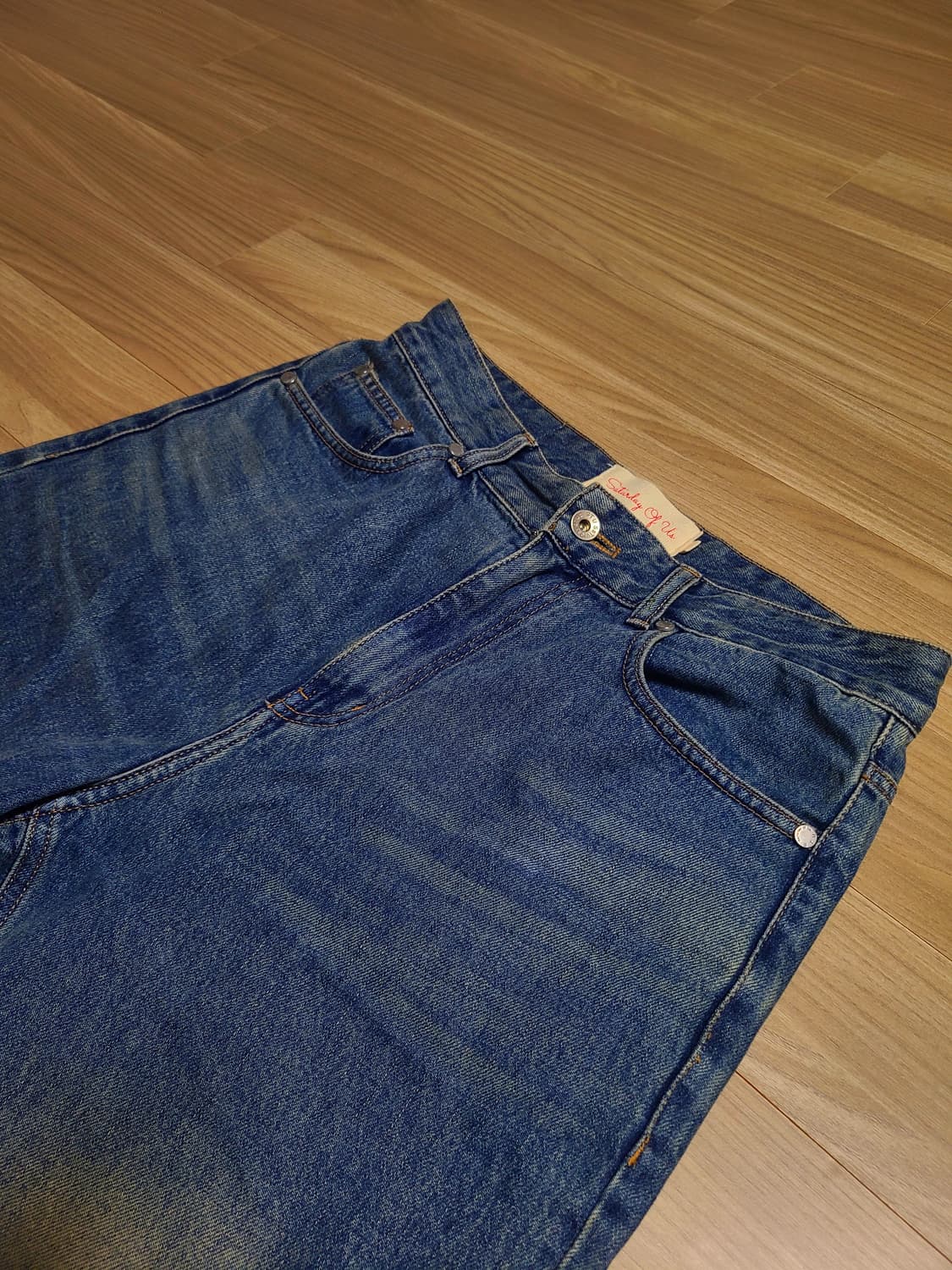 [S]STU 22FW 브러쉬 워시드 데님 팬츠 샌드 인디고 상품이미지4