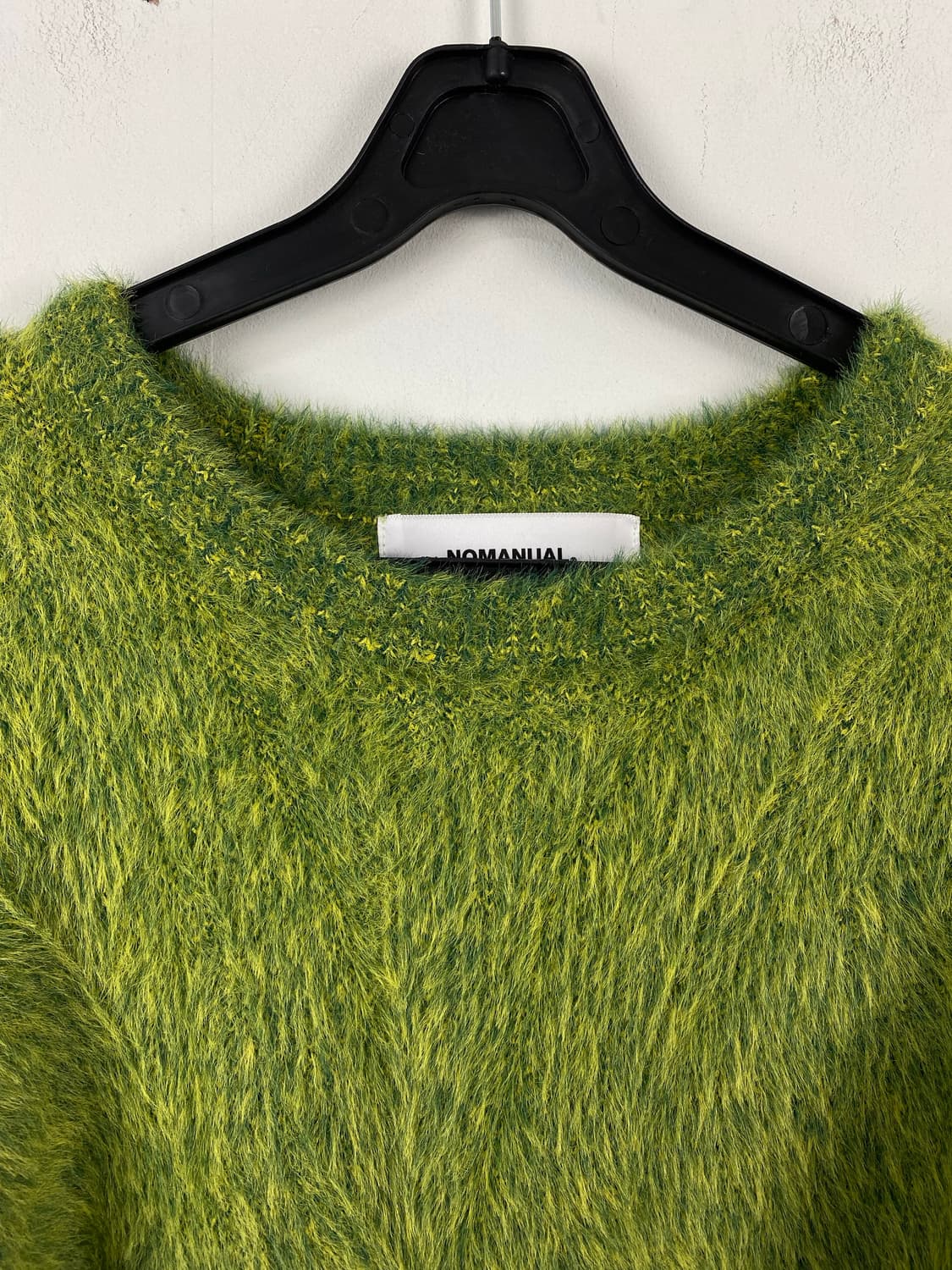 노매뉴얼 헤어리 그린 니트 M 상품이미지3