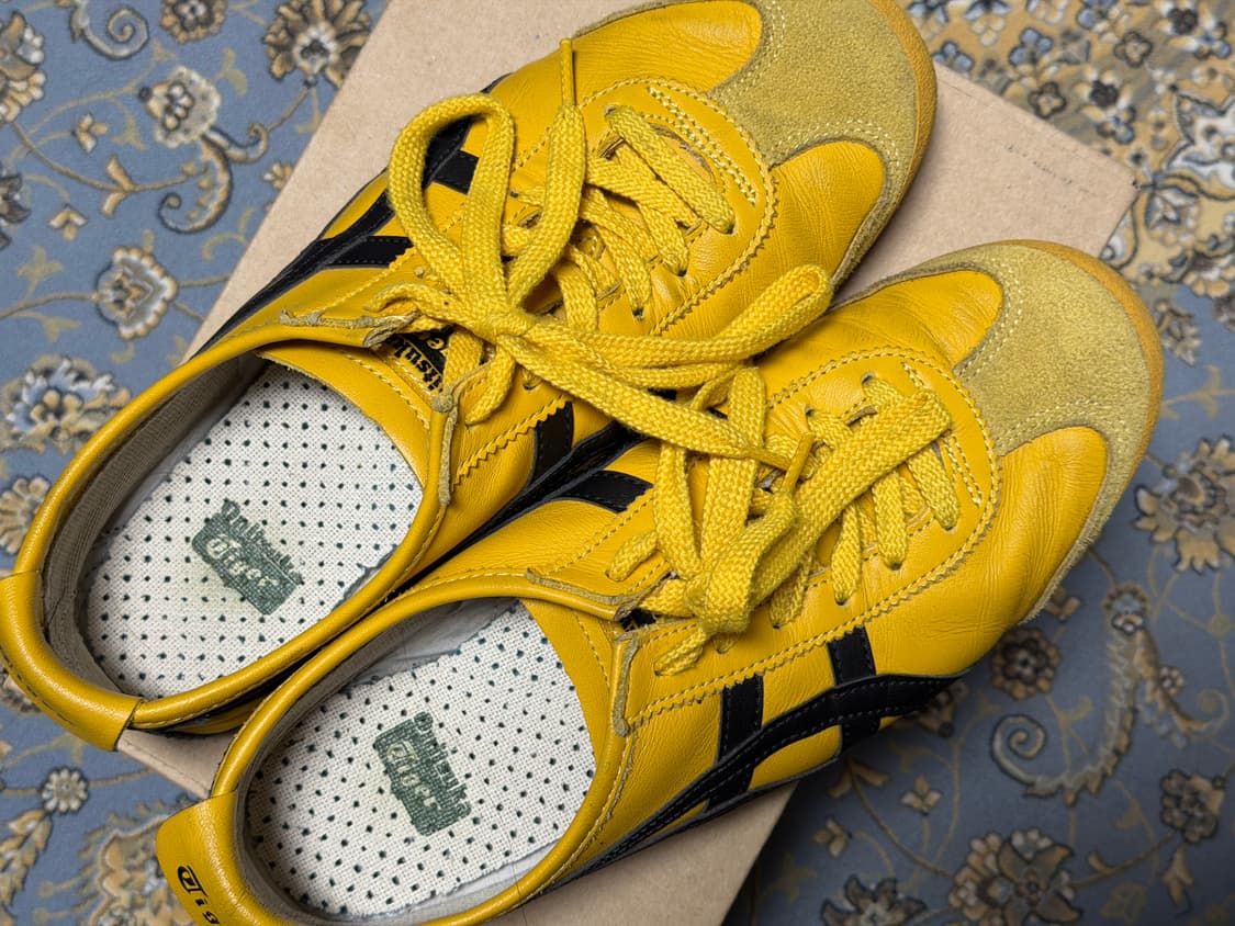 오니츠카 타이거 멕시코 66 옐로우 블랙 250 상품이미지2