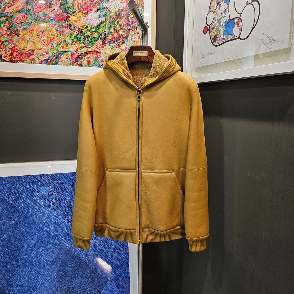 로로피아나 램스킨 리버시블 풀 시어링 무스탕 가죽자켓 상품이미지1