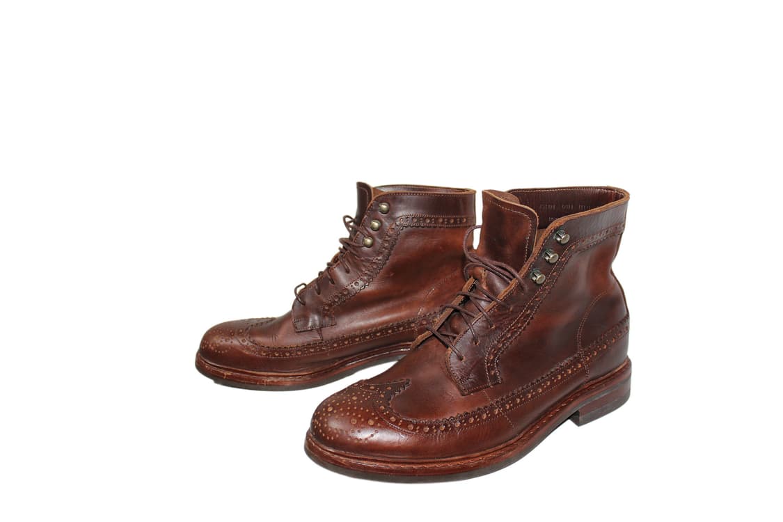 THE KLAXON 더클락슨 풀그레인 브로그 부츠 상품이미지1