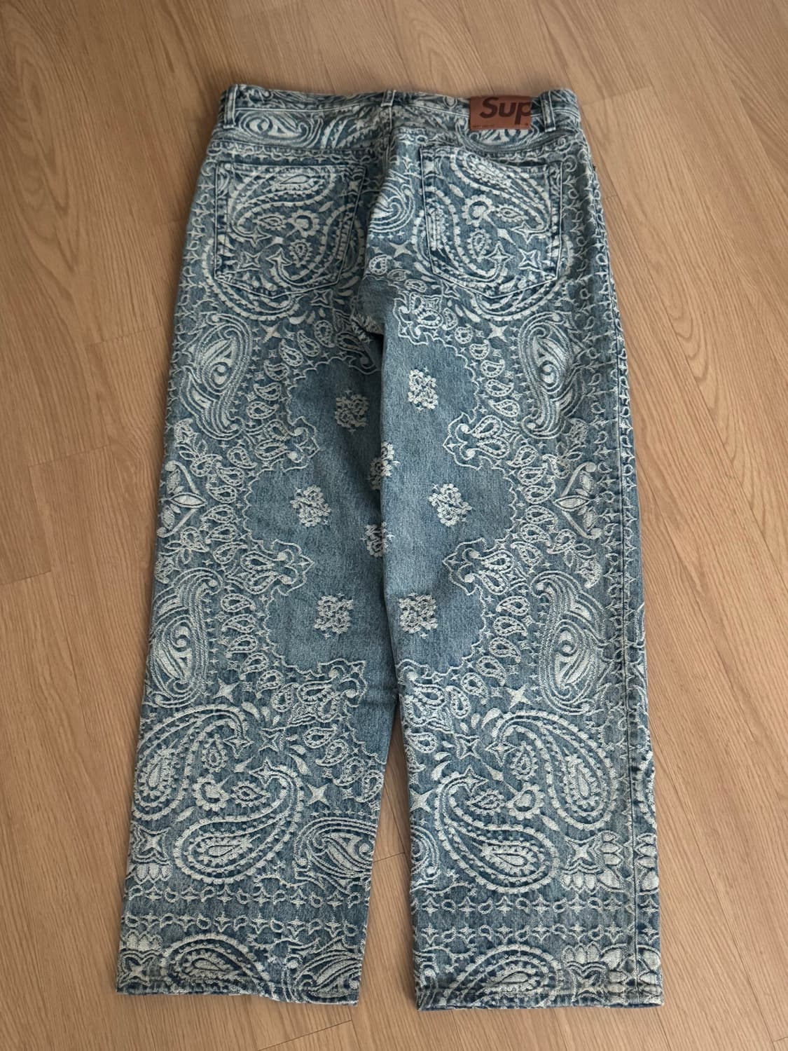 슈프림 반다나 배기 데님 팬츠 상품이미지1