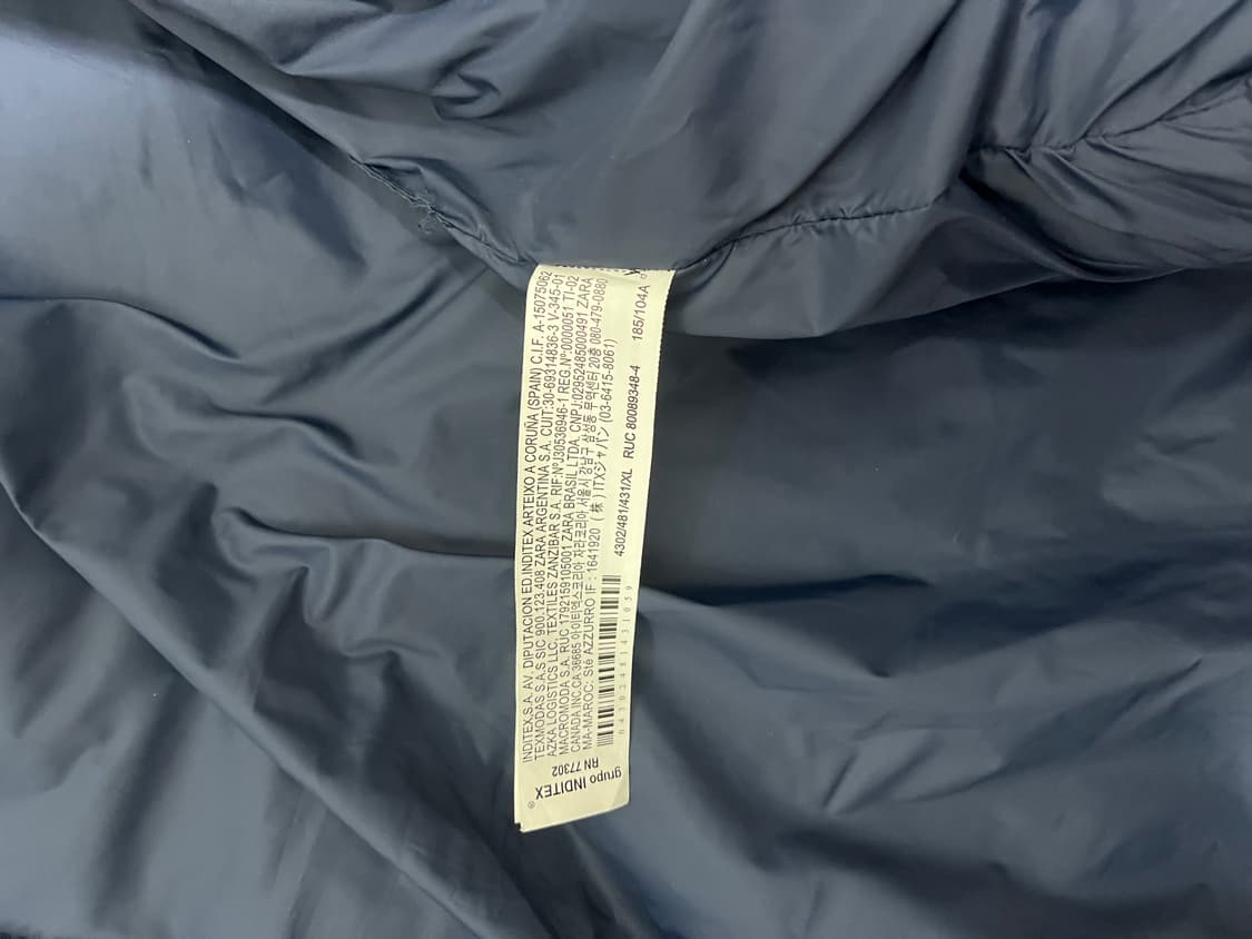 자라 패딩 조끼 XL 상품이미지4