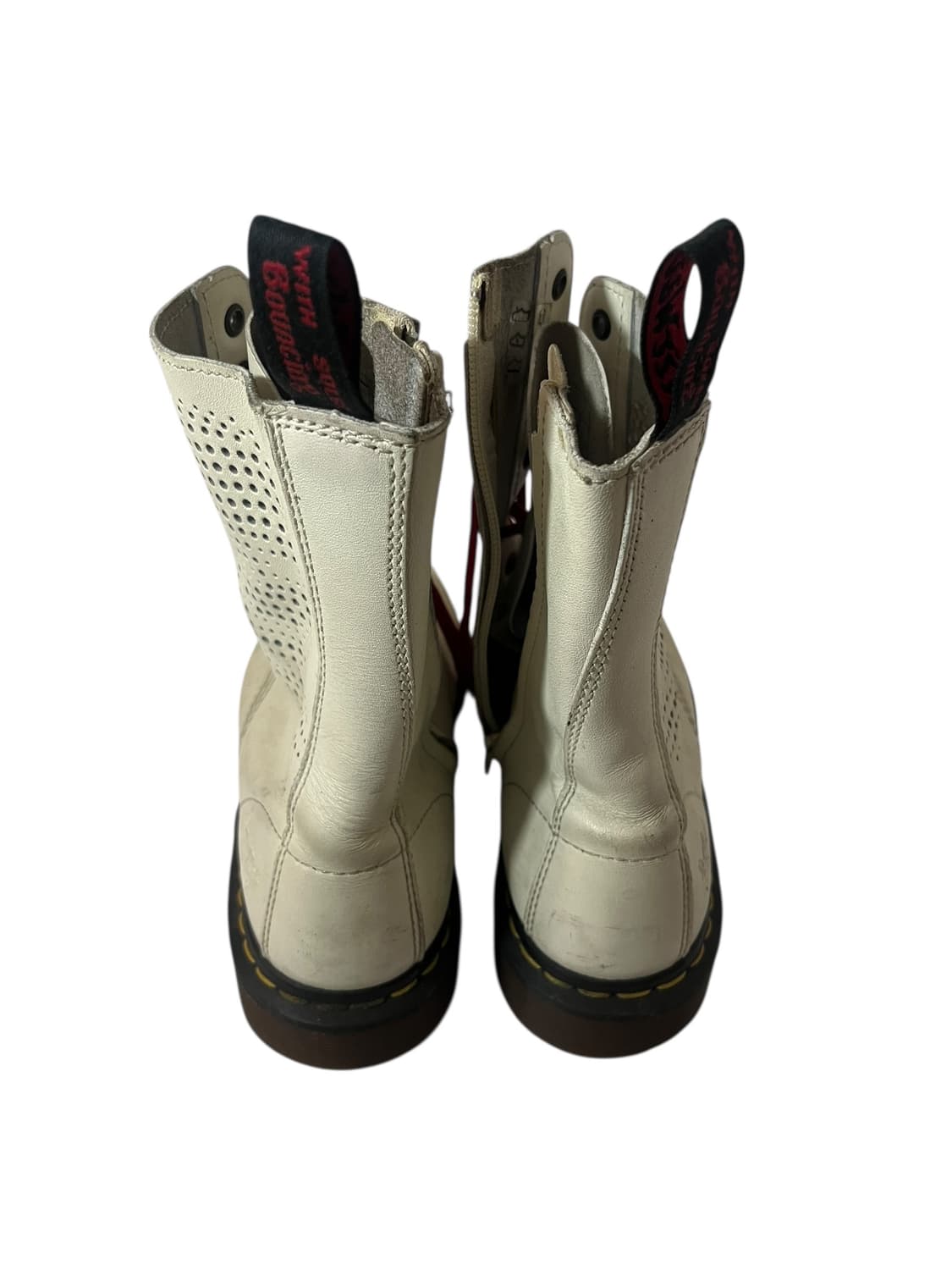 닥터마틴 레드탭 10홀 화이트 부츠 255 상품이미지3
