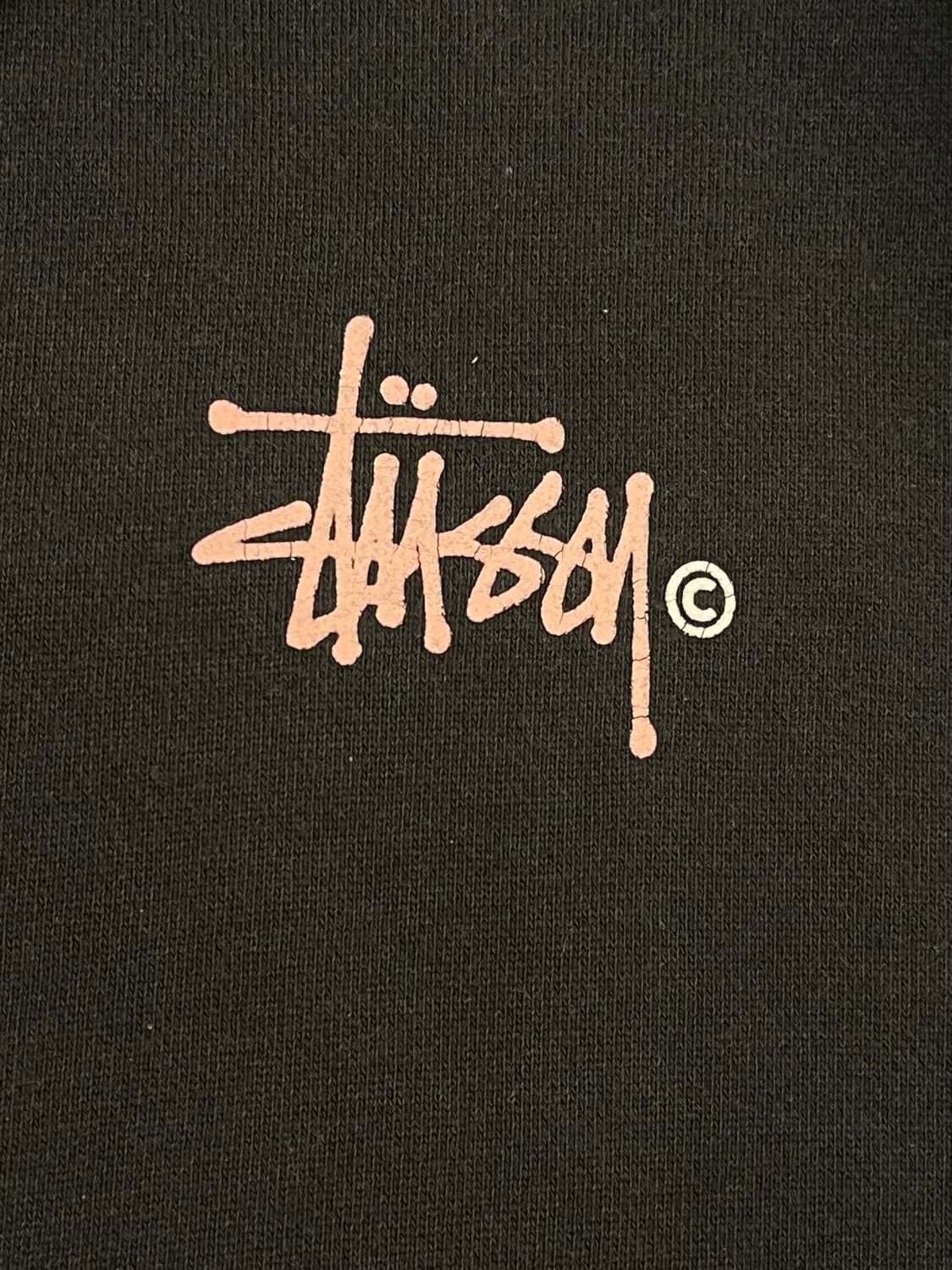 스투시 핑크 로고 후드티 블랙 L #csz1305 상품이미지6