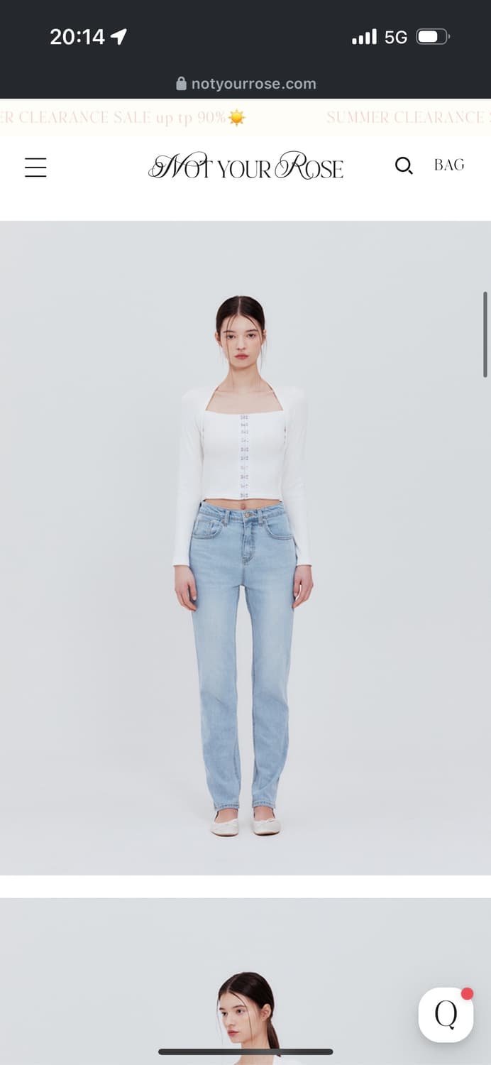 낫 유어 로즈 Hook square top (White) 상품이미지3