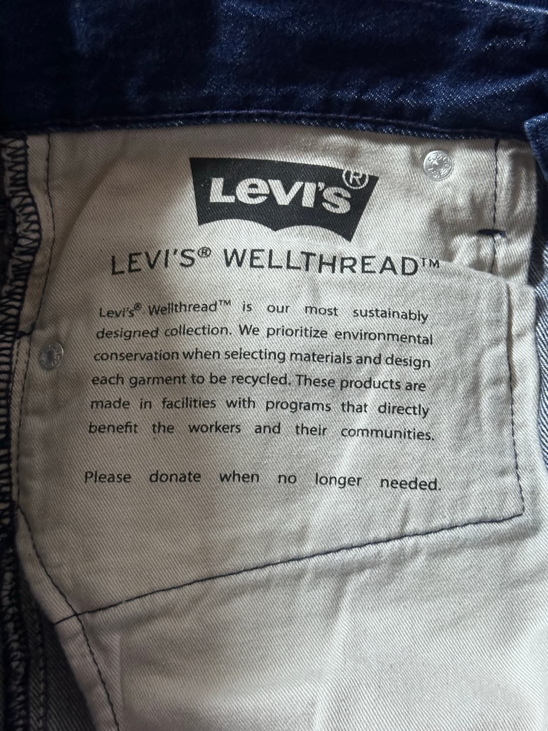 리바이스 Levis Stay Loose 진청 데님 상품이미지9