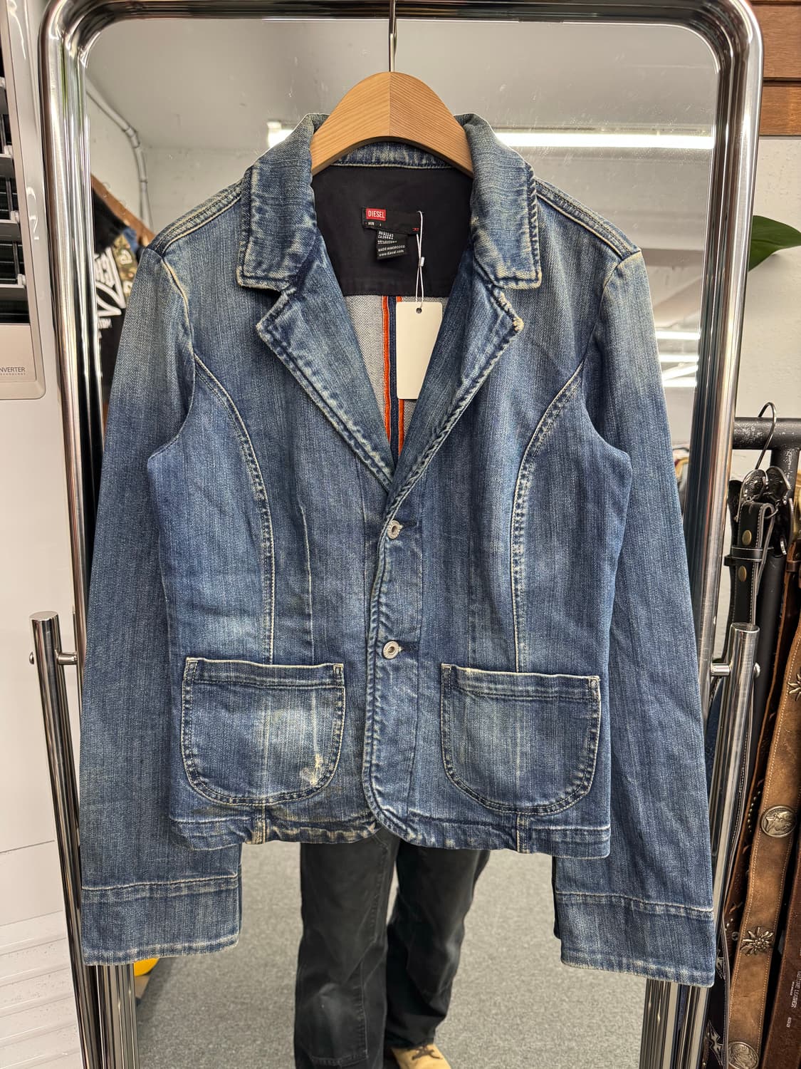 디젤 빈티지 여성 데님 블레이저 자켓 상품이미지1
