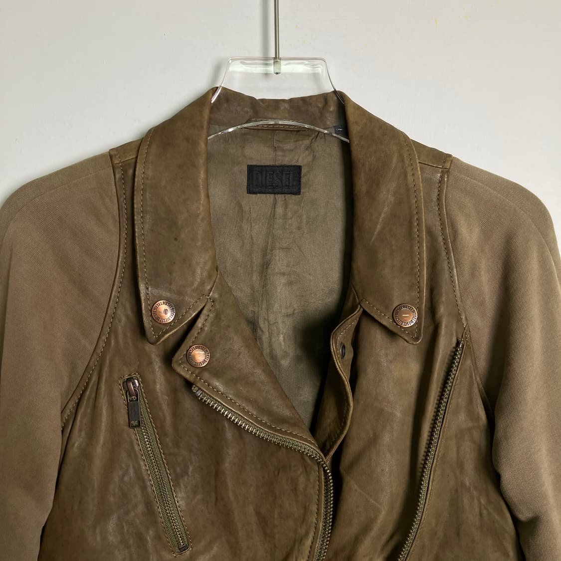 Diesel 디젤 양가죽 라이더 자켓 S 상품이미지3