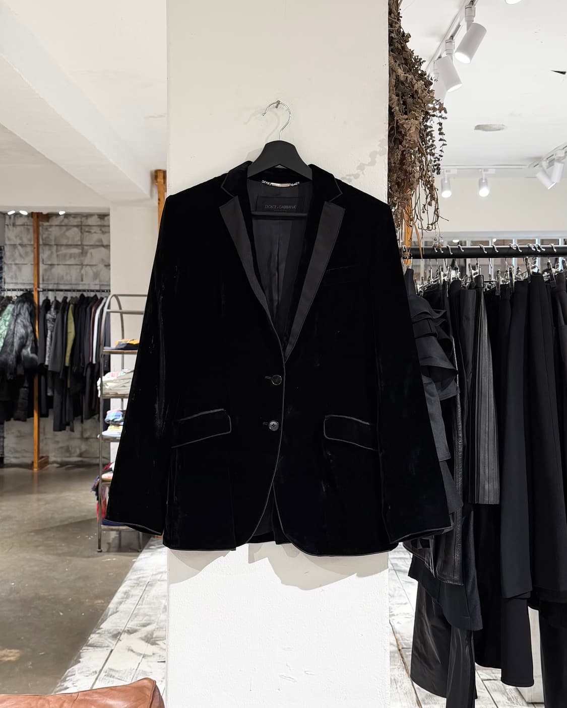 돌체앤가바나 블랙 벨루어 아카이브 블레이저 상품이미지1