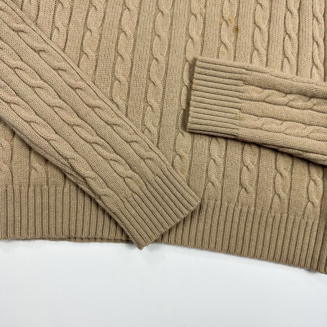 (오염존재) 폴로 랄프로렌 캐시미어 100 여성 꽈배기 니트 상품이미지4