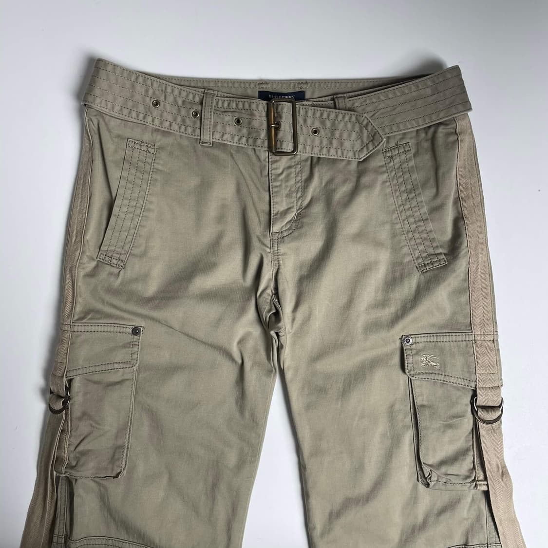 Burberrt 카키 벨트 7부 카프리 팬츠 상품이미지3