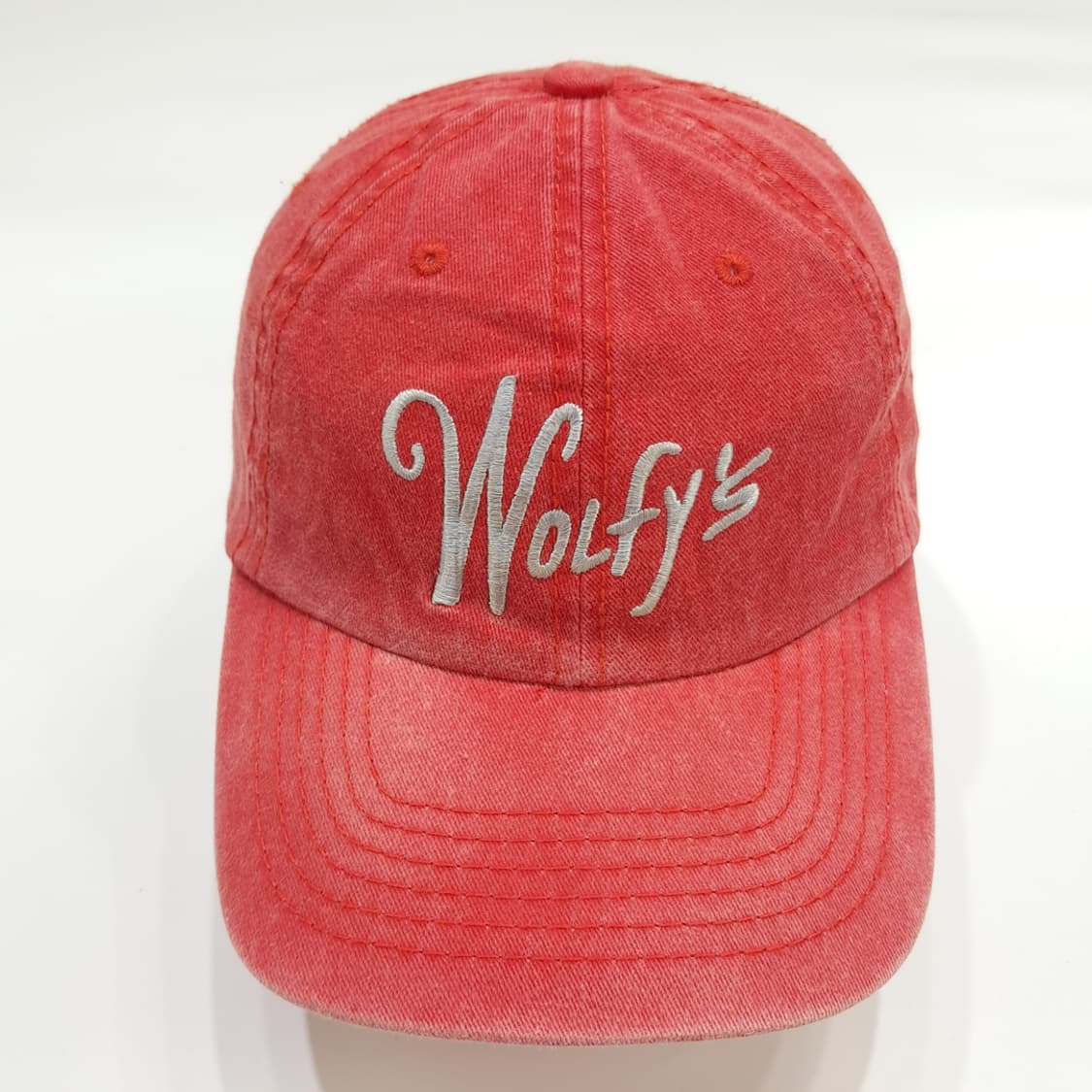 HitWear Wolfys 빈티지 레드 볼캡 P1528 상품이미지3