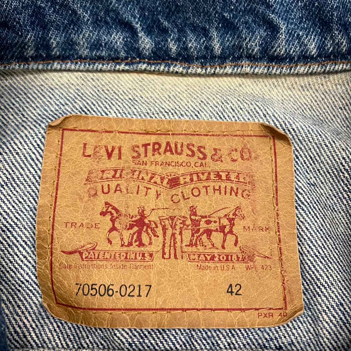 N86 usa 리바이스 데님 트러커 청자켓 70506 상품이미지3