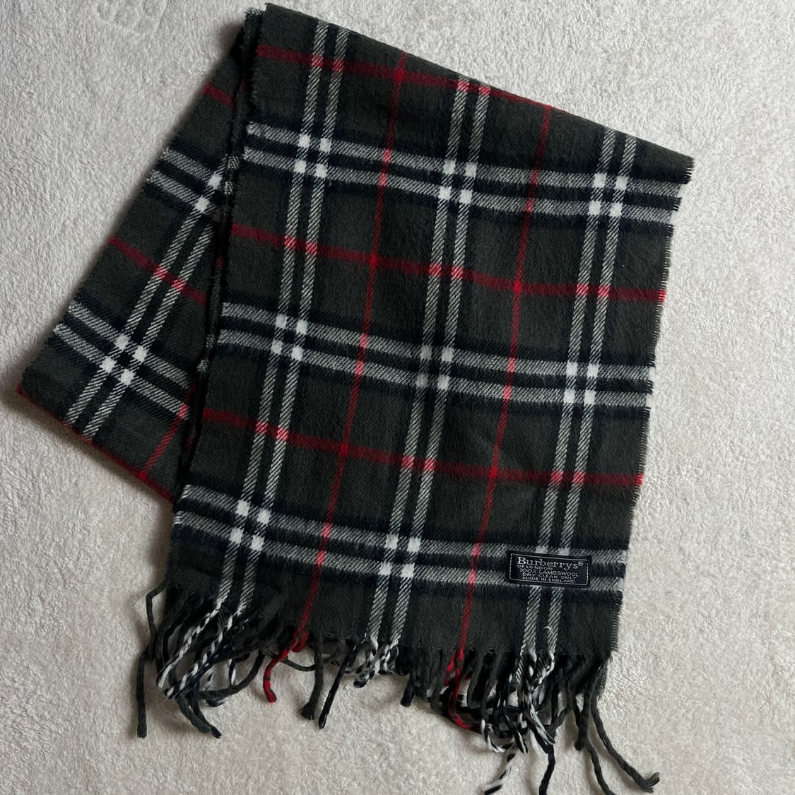 버버리 램스울 체크 머플러 상품이미지3