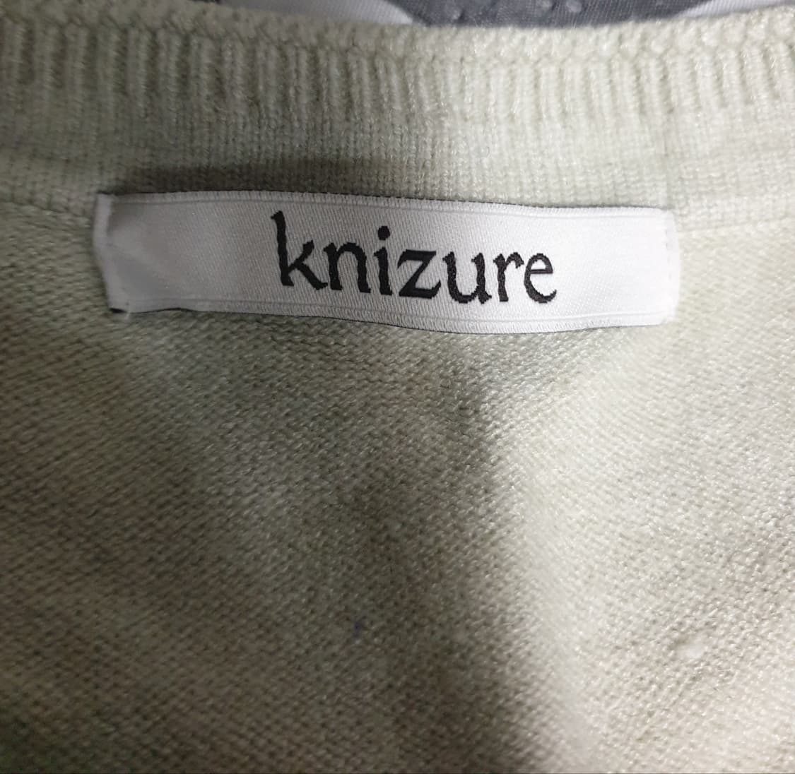 니주르 금장뱃지 세미크롭 가디건 라이트민트 (F) 상품이미지4