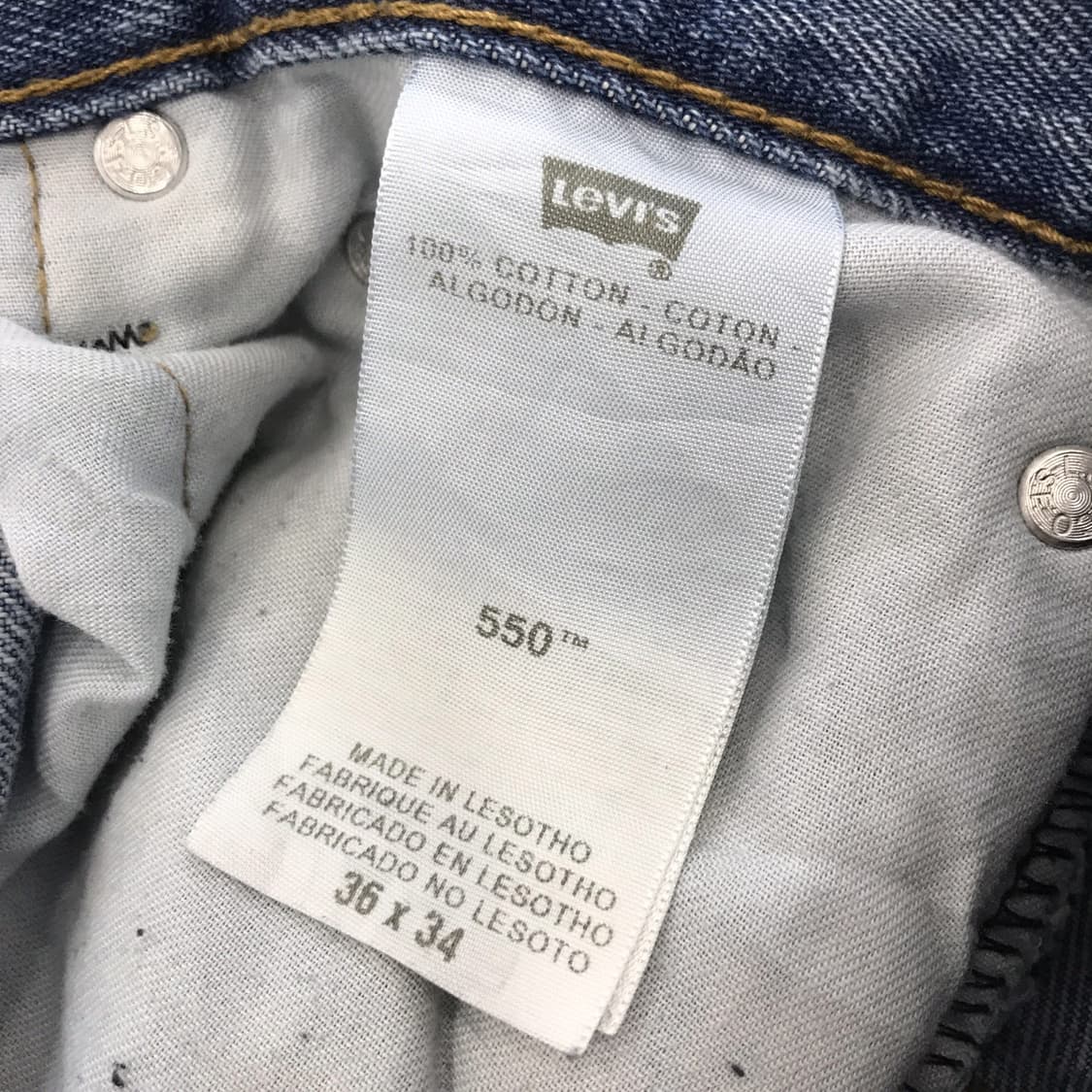 LEVIS 리바이스 550 00s 레소토 데님청바지 [36인치] 상품이미지5