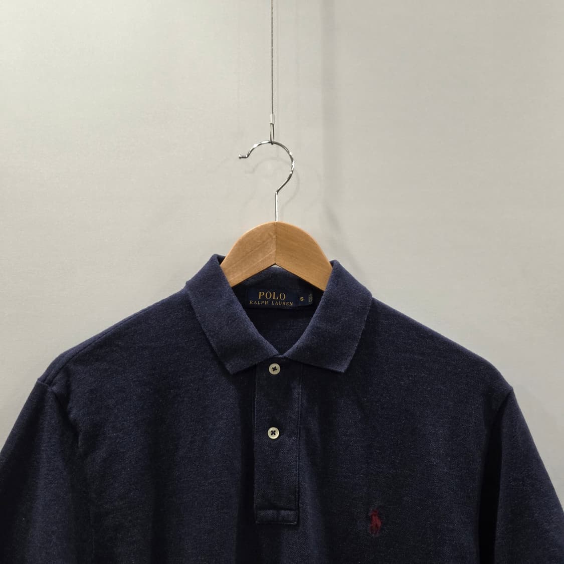 폴로랄프로렌 우먼 피케 카라티 네이비 S 상품이미지2