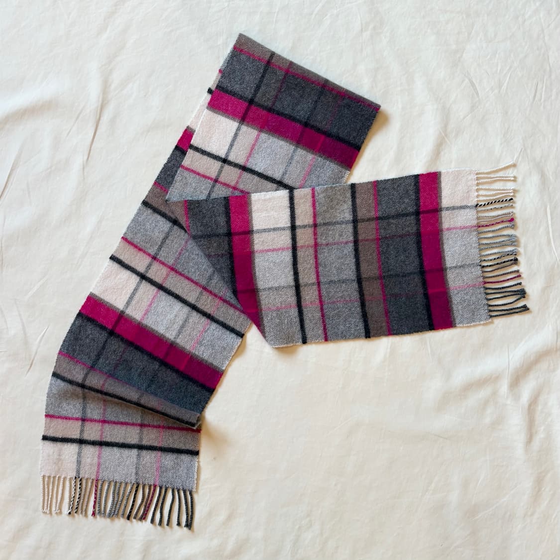 스코틀랜드 JOHNSTONES OF ELGIN 캐시미어 머플러 상품이미지6