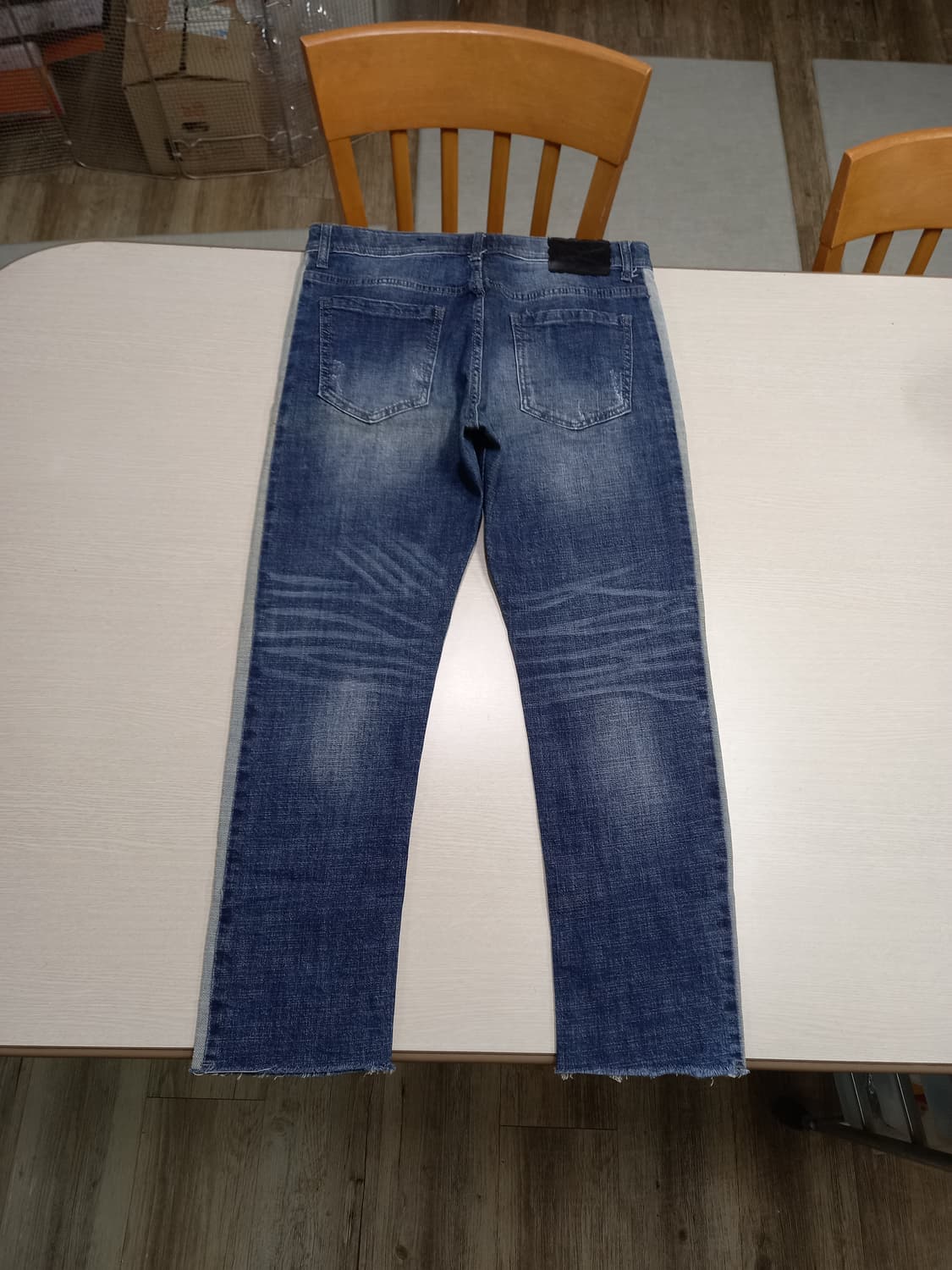 32 JMC JEANS 데미지워싱 스판 슬림일자 라인진 32-233 상품이미지2