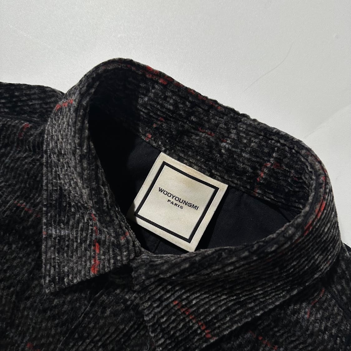 우영미 코듀로이 체크 셔츠 상품이미지4