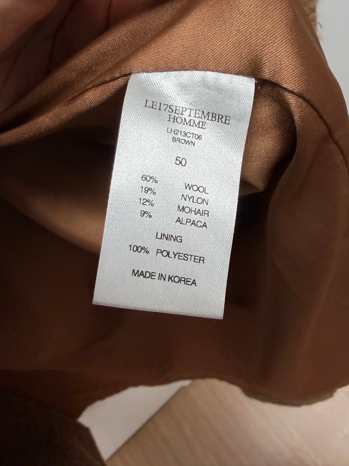 르셉템버 옴므 빅 칼라 코트 상품이미지5