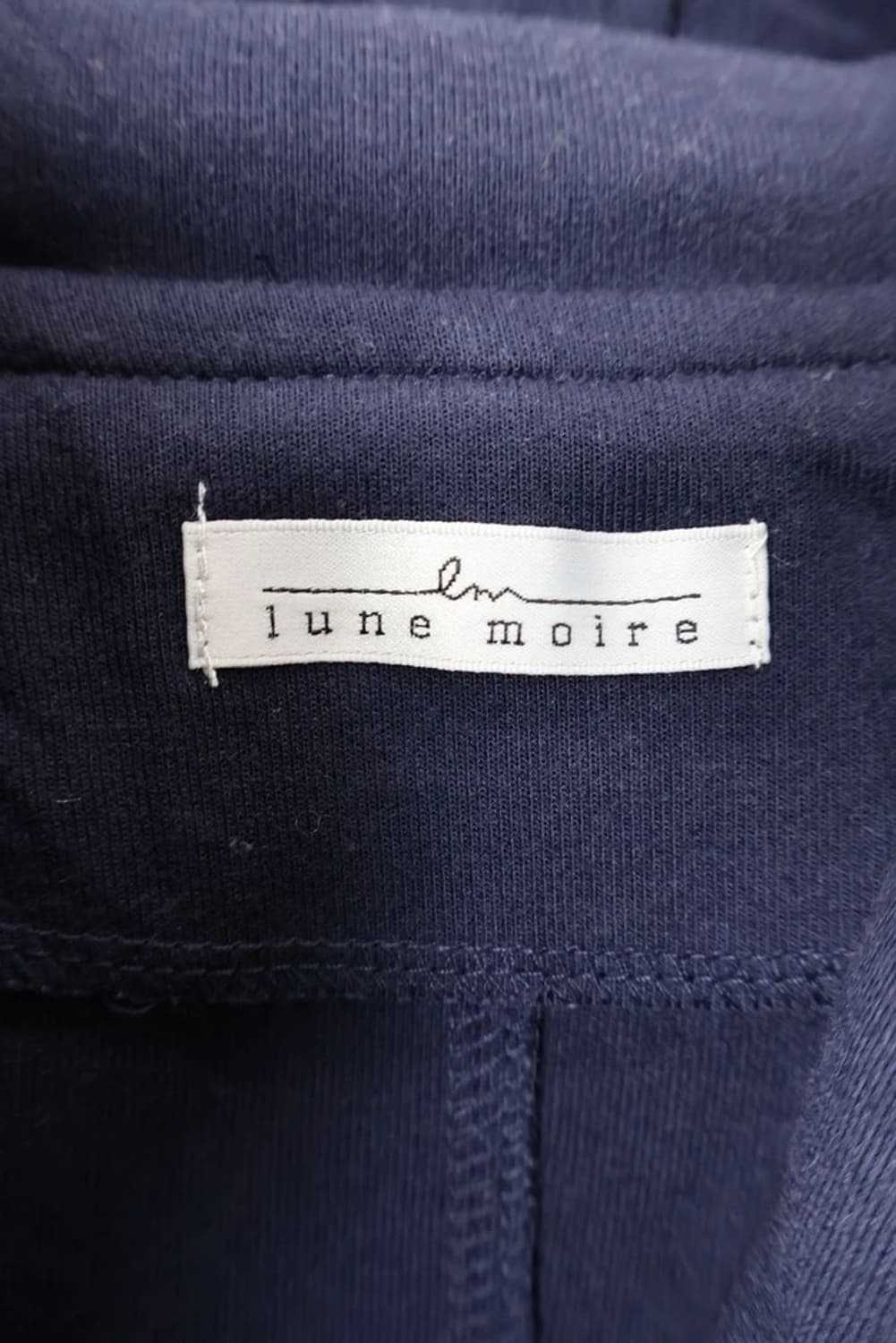 Lune Moire Navy Hood Coat 상품이미지6