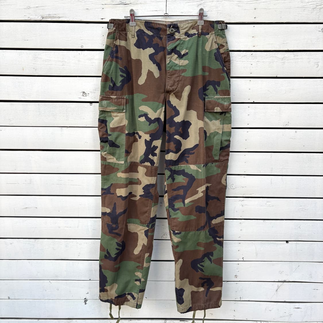 Vintage 90s 오리지널 미군 우드랜드 립스탑 BDU 팬츠 상품이미지1