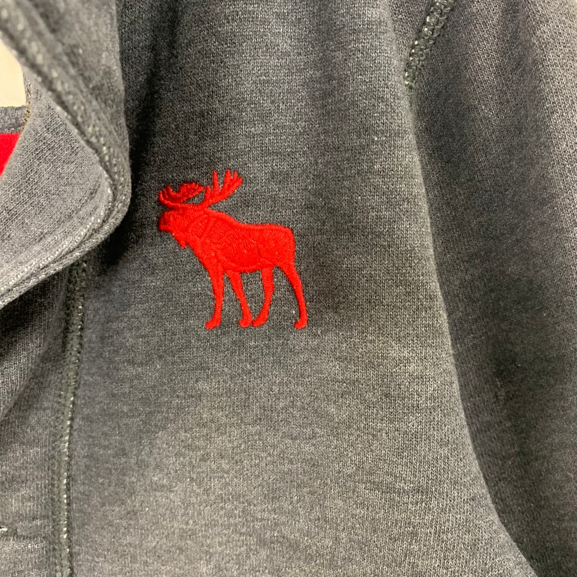 아베크롬비 산양로고 y2k 와투케 차콜 버튼 자켓 상품이미지4