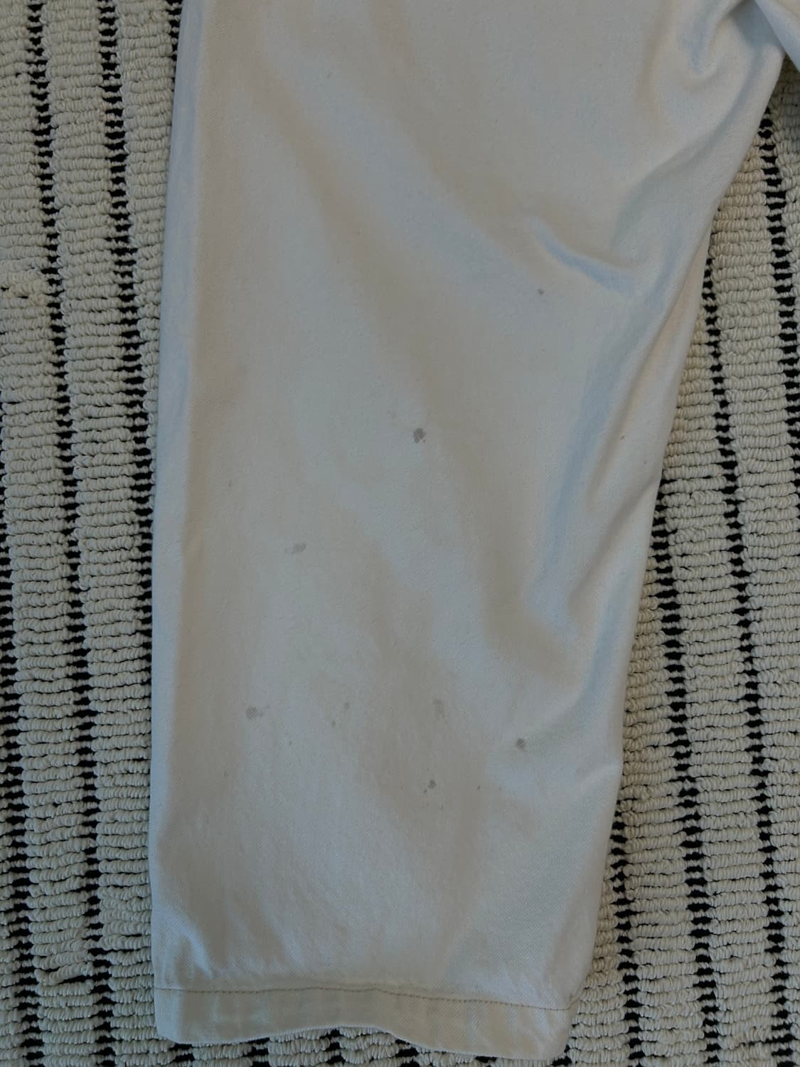 GU 와이드 원턱 화이트 데님팬츠 상품이미지5