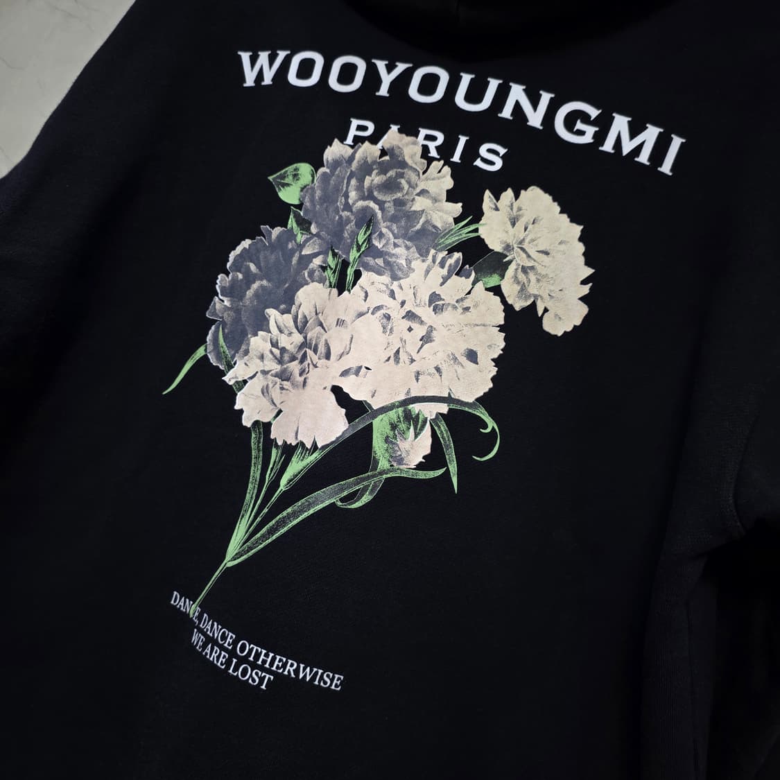 {클로젯}[48][새상품급]우영미 플라워 백로고 후드티 상품이미지3