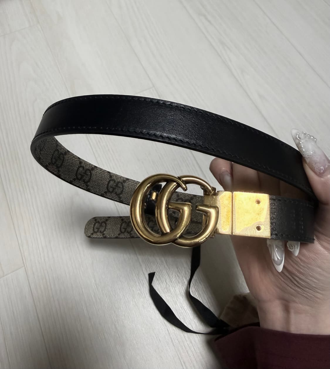 구찌 GG 마몬트 리버시블 벨트  상품이미지2