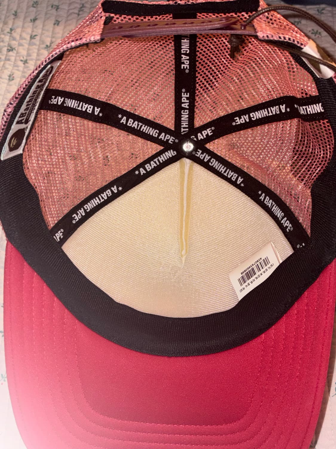 베이프 스타 메쉬 캡 RED 상품이미지3