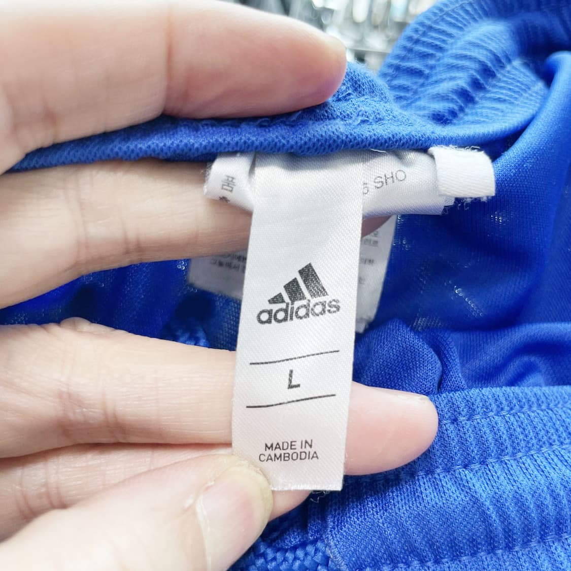 아디다스 남성밴딩반바지 블루L 진스센스 상품이미지3