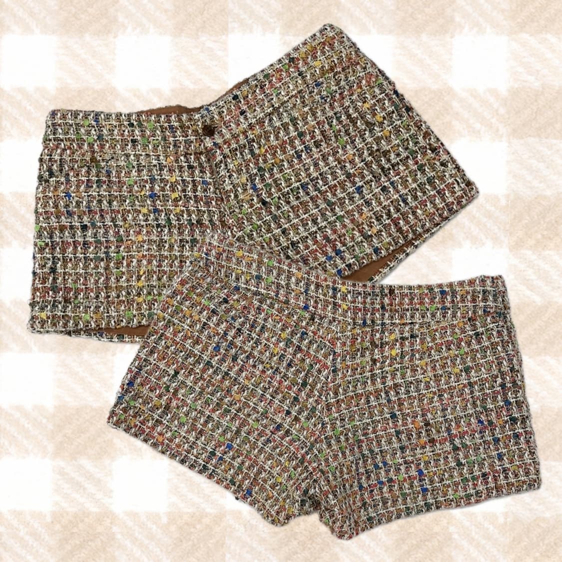 DRESSLAYE 트위드 숏팬츠 데코라 괴짜 일본 빈티지 y2k 상품이미지1