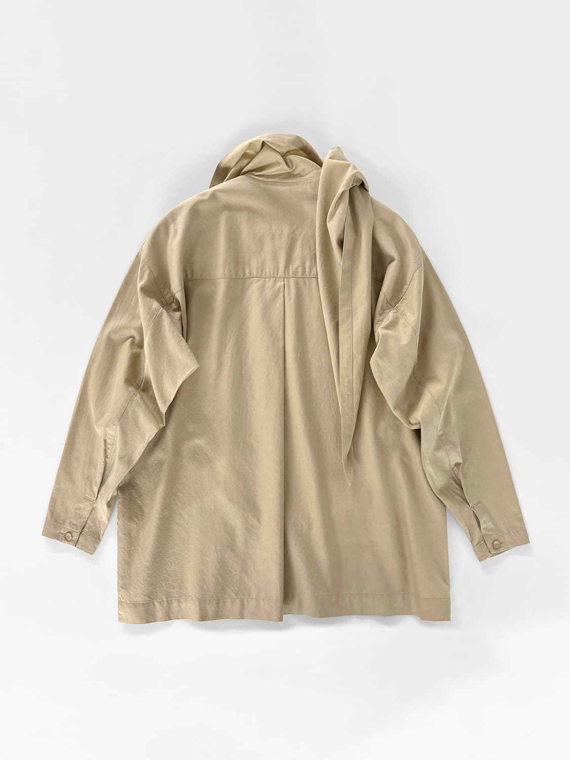 80s 이세이 미야케 드레이프 스카프 셔츠 상품이미지2