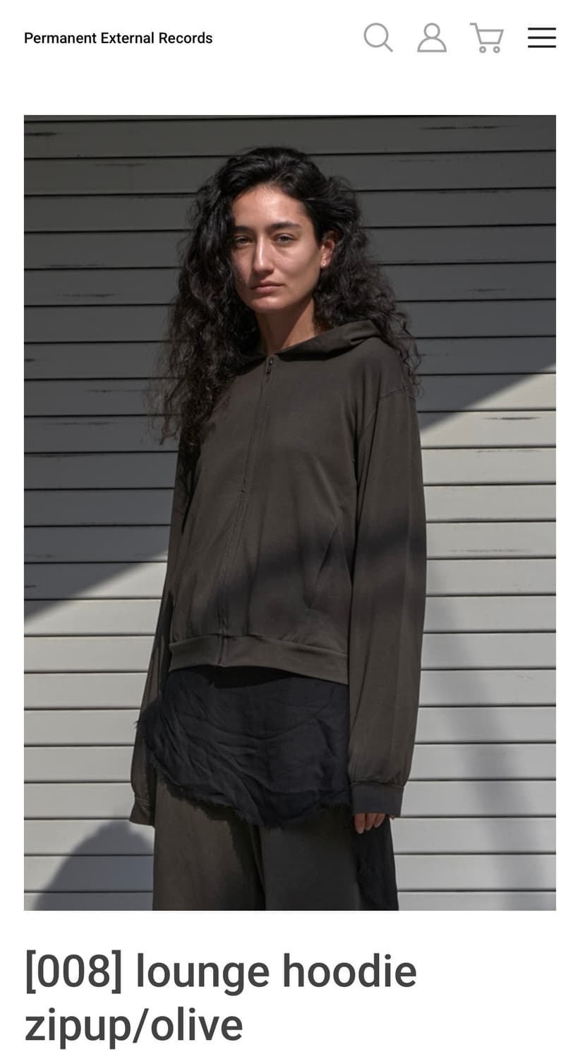 머듈 라운지 후드집업 올리브 3  상품이미지1