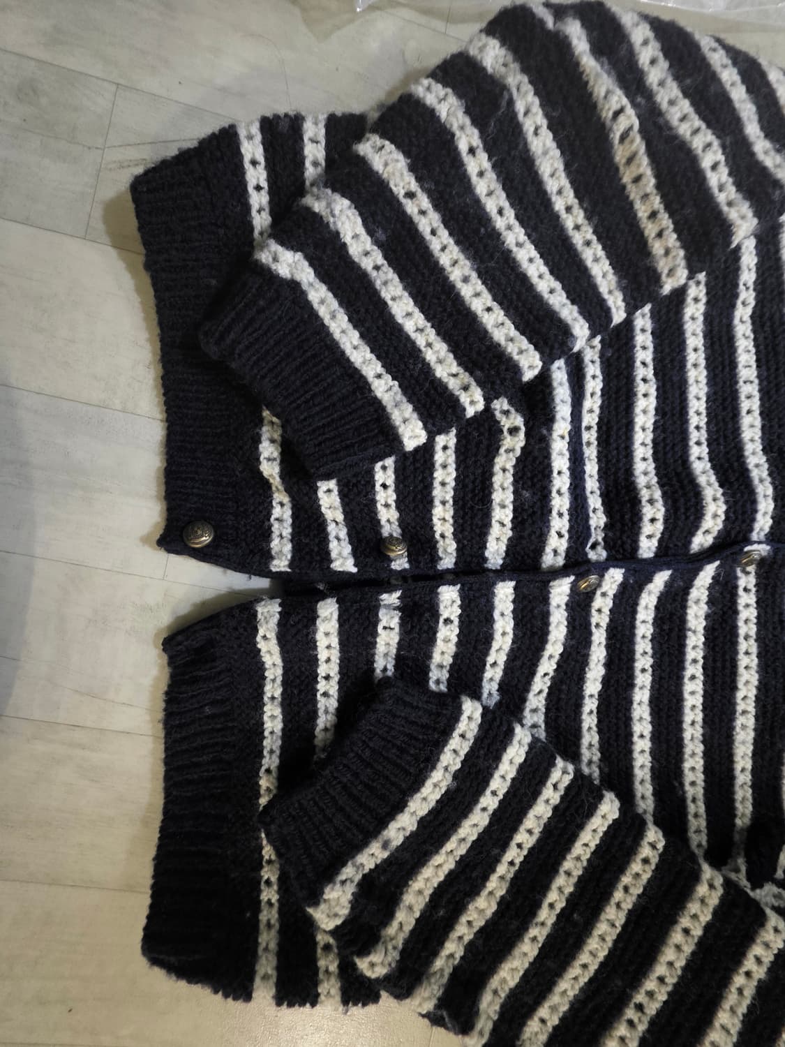 stu 스트라이프 가디건 M 상품이미지2