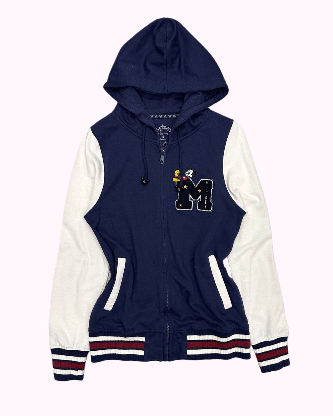 MICKEY&MINNIE patch printing hood zip-up 상품이미지2