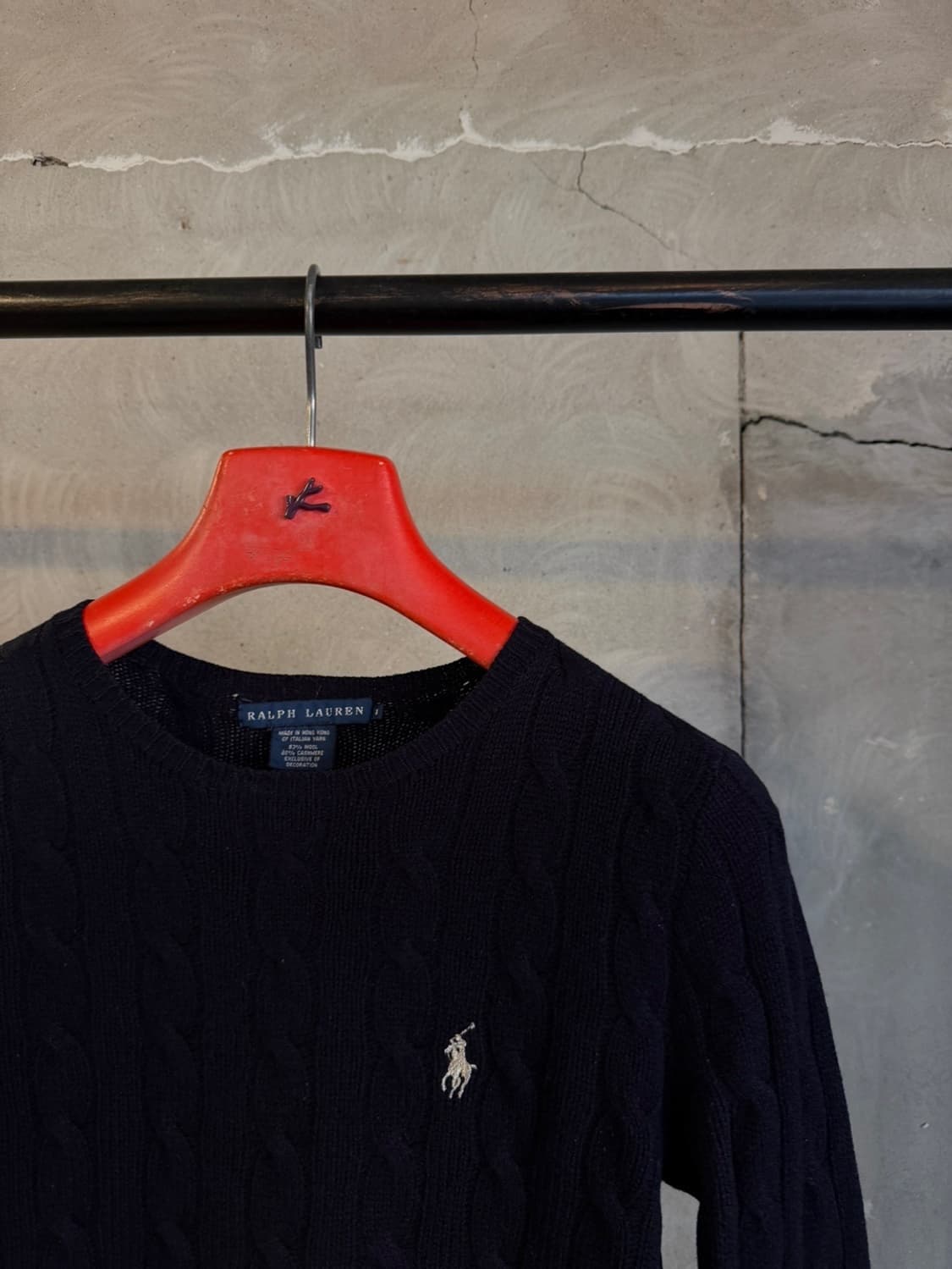 폴로 랄프로렌 캐시미어 케이블 니트 44 상품이미지3